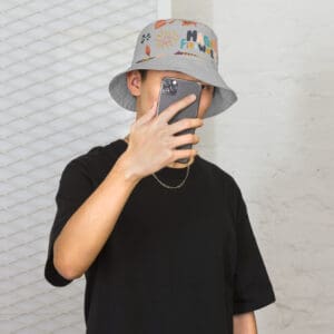 KDPF Braveheart Silver Explosion Reversible Bucket Hat