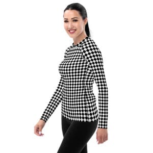 KDPF Braveheart Women's Checkered Rash Guard