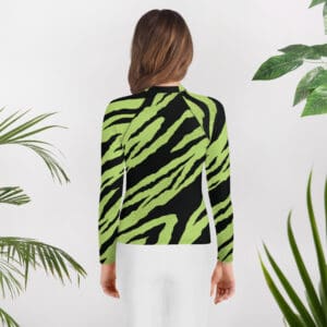 KDPF Braveheart Green Tiger Youth Rash Guard