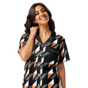 KDPF Braveheart Peach-Black Ladies Pajama Top