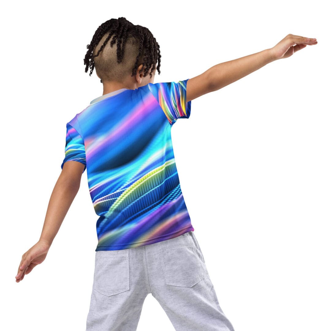 KDPF Braveheart Prismatic Kids Birthday T-shirt - Image 2