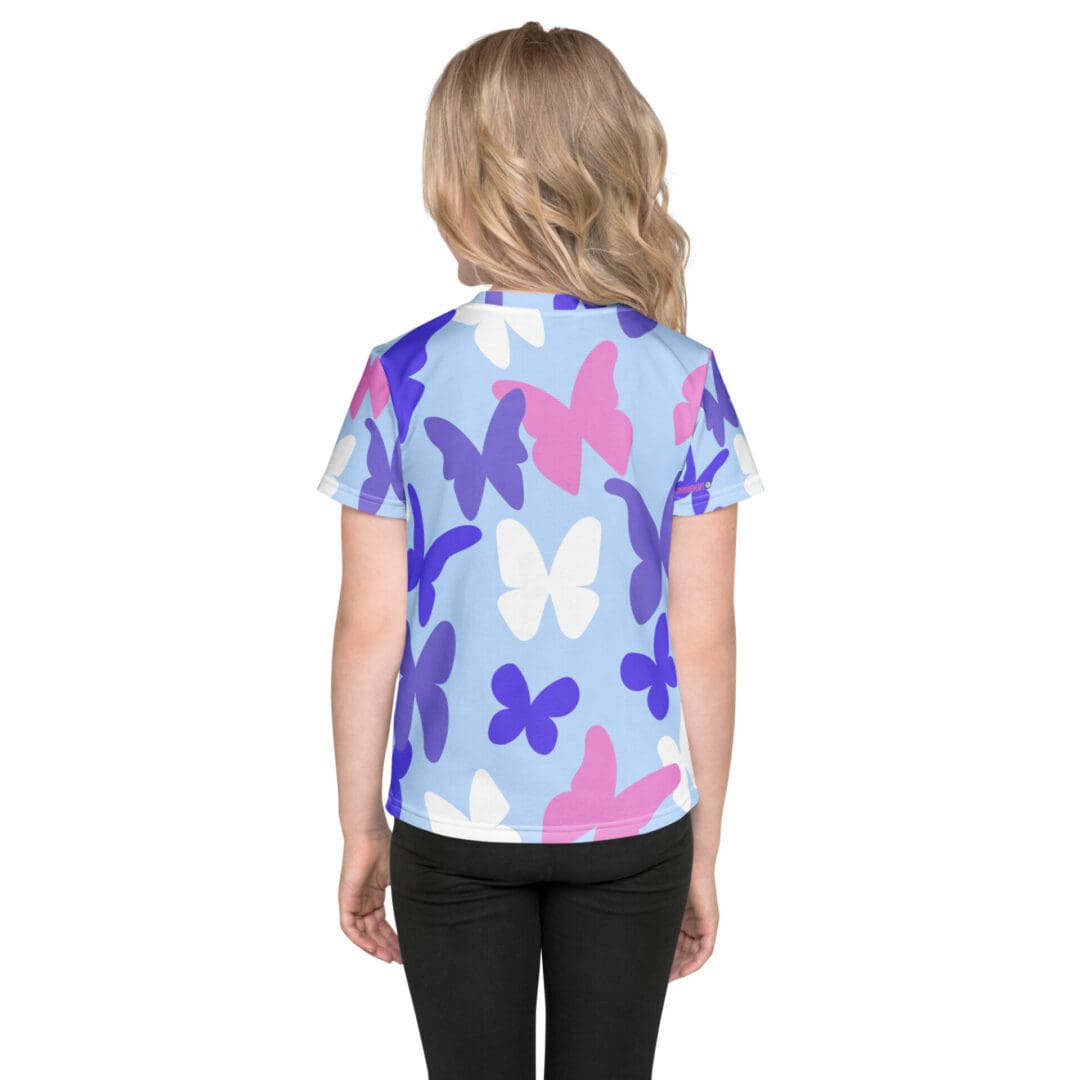 KDPF Braveheart Kids Lilac Butterfly T-shirt - Image 2