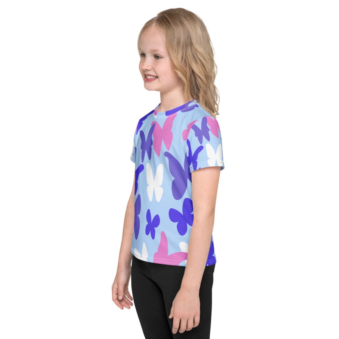 KDPF Braveheart Kids Lilac Butterfly T-shirt - Image 3