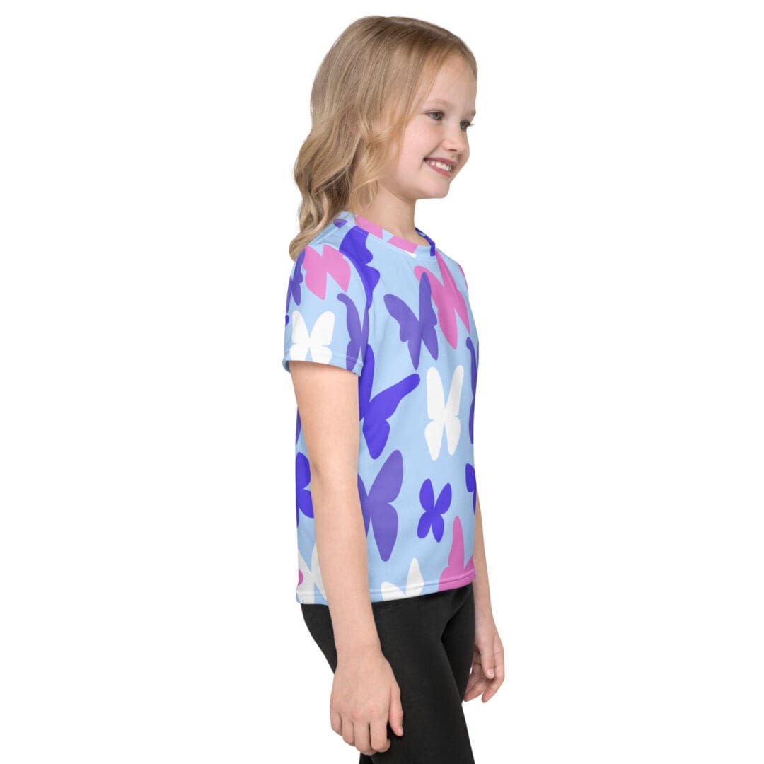 KDPF Braveheart Kids Lilac Butterfly T-shirt - Image 4
