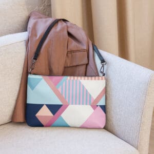 KDPF Braveheart Pink Geometric Crossbody Bag