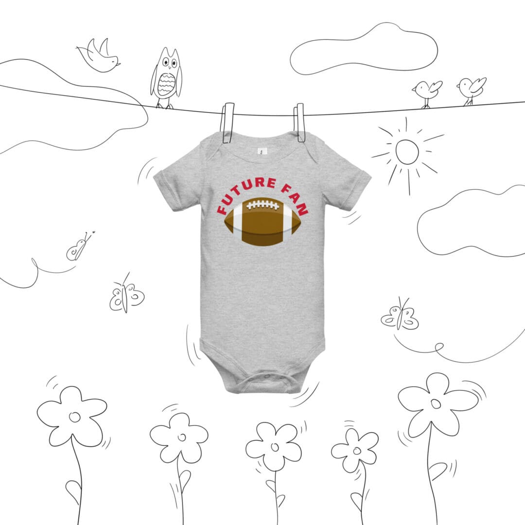 KDPF Braveheart Football Fan Baby One Piece - Image 8