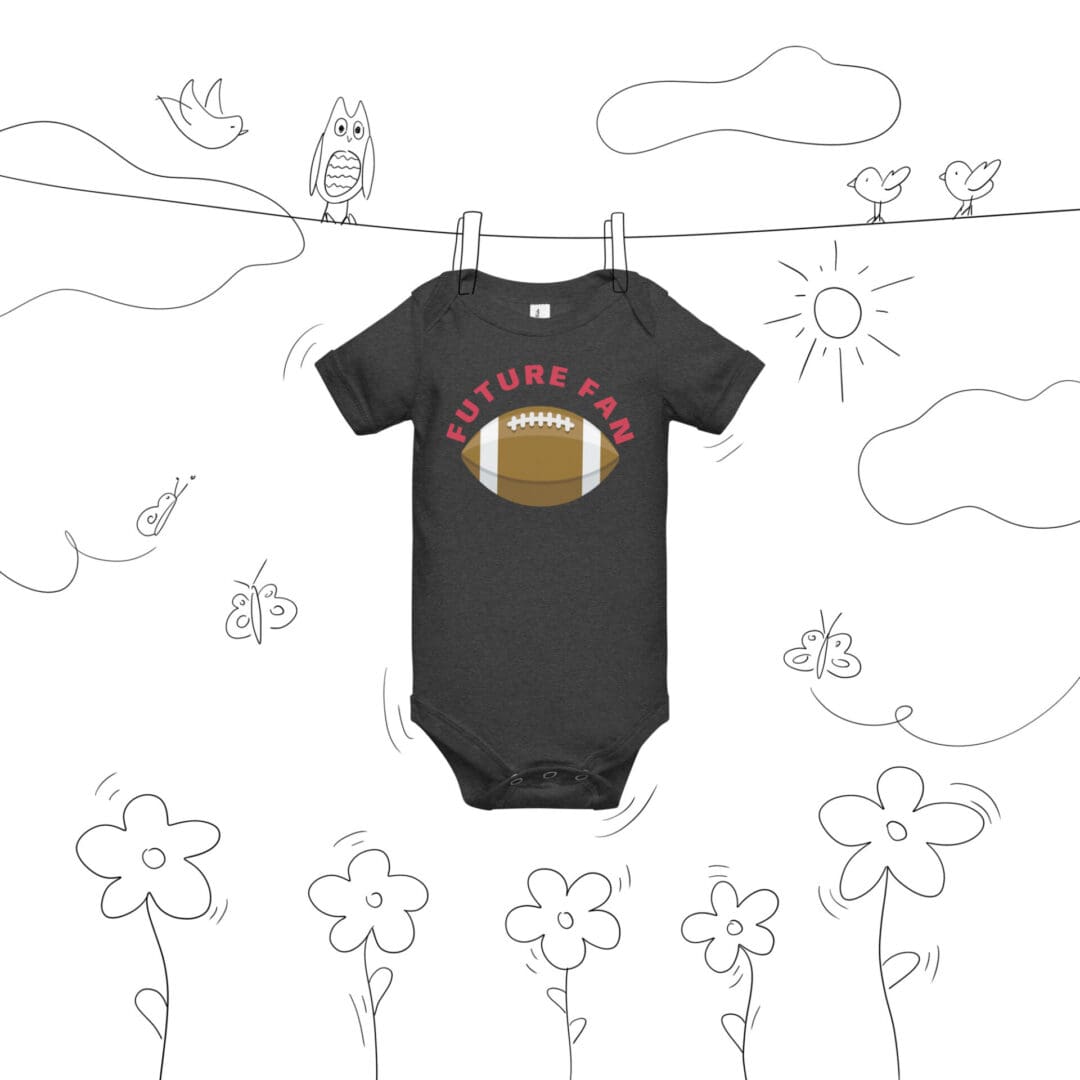 KDPF Braveheart Football Fan Baby One Piece - Image 4