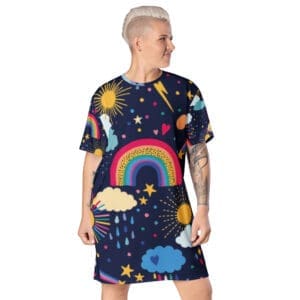 KDPF Braveheart Rainbow Streetstyle T-shirt Dress