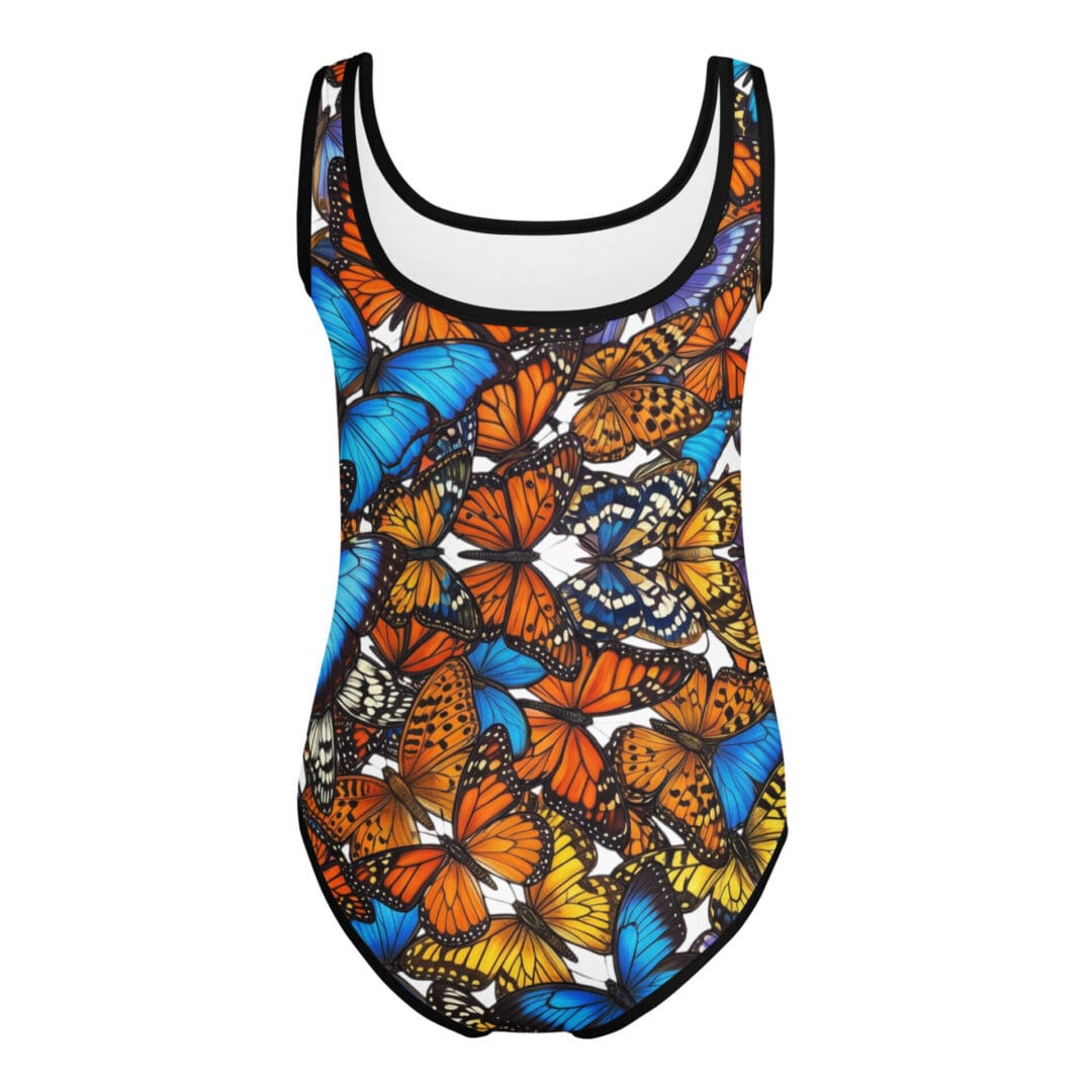 KDPF Braveheart Monarch Meadow Kids One-Piece Swimsuit - Image 3