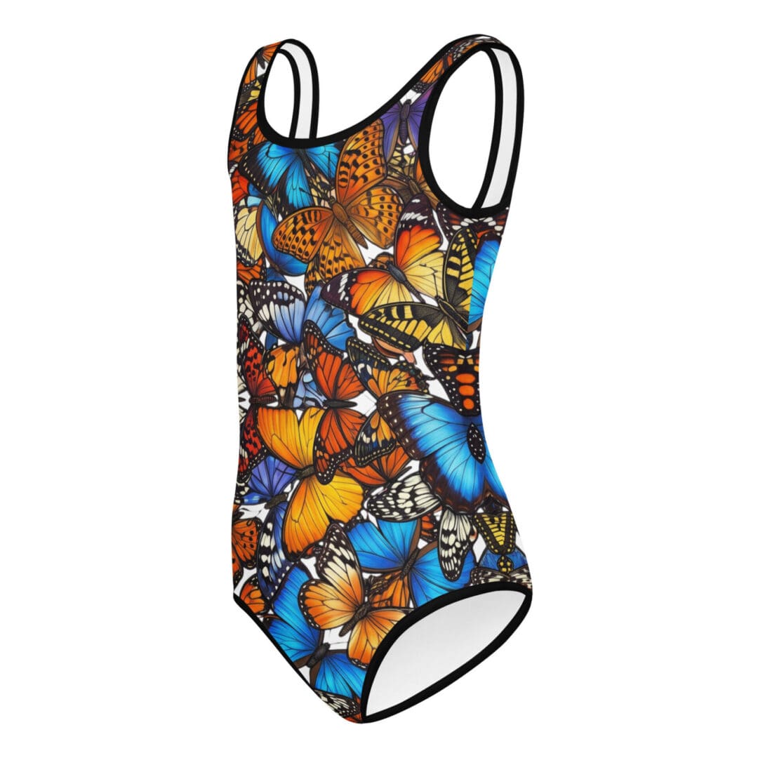 KDPF Braveheart Monarch Meadow Kids One-Piece Swimsuit - Image 5
