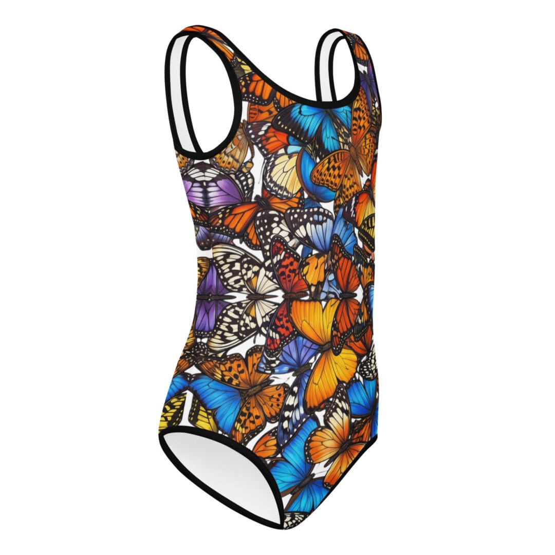 KDPF Braveheart Monarch Meadow Kids One-Piece Swimsuit - Image 4