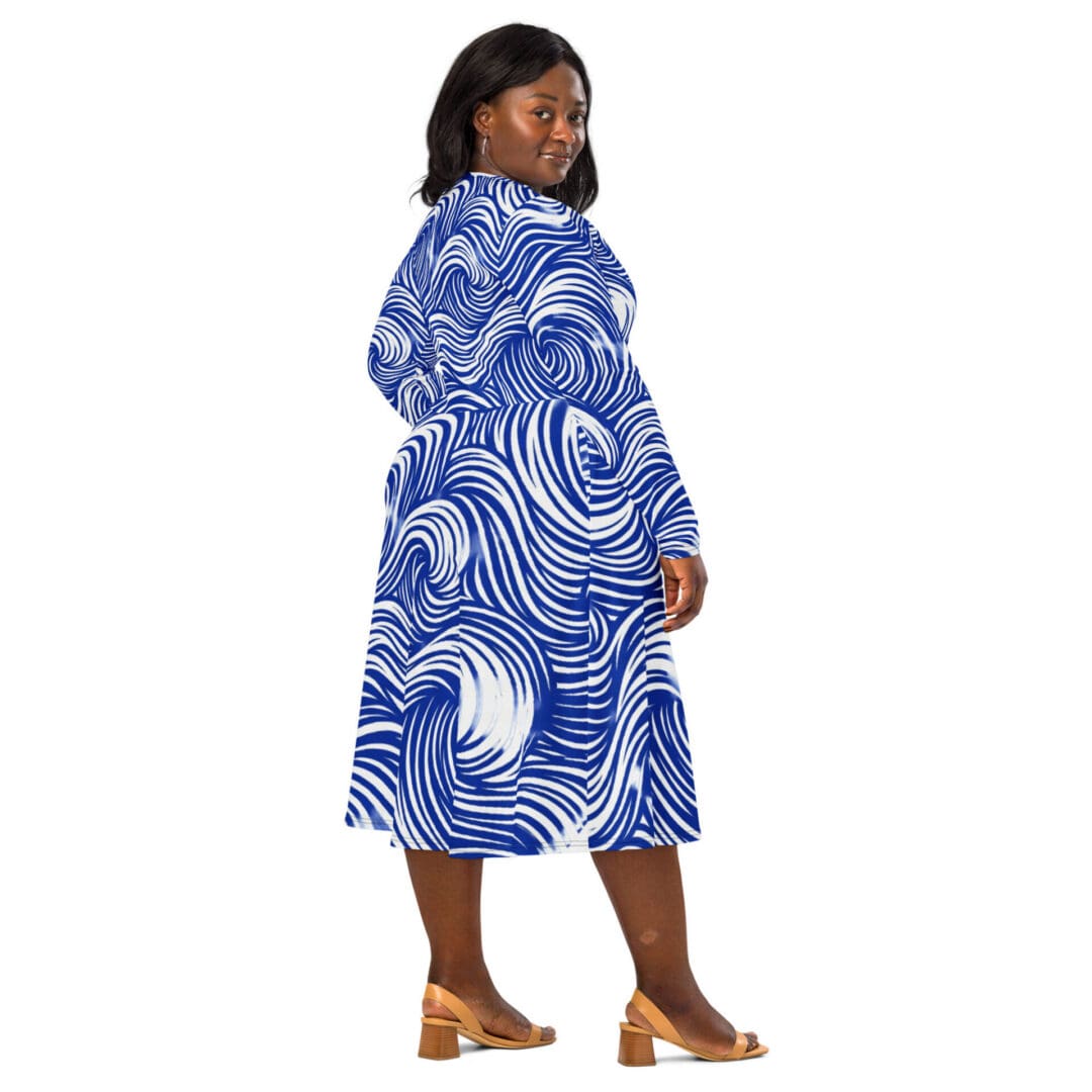 KDPF Braveheart Ocean Motion Midi Dress - Image 4