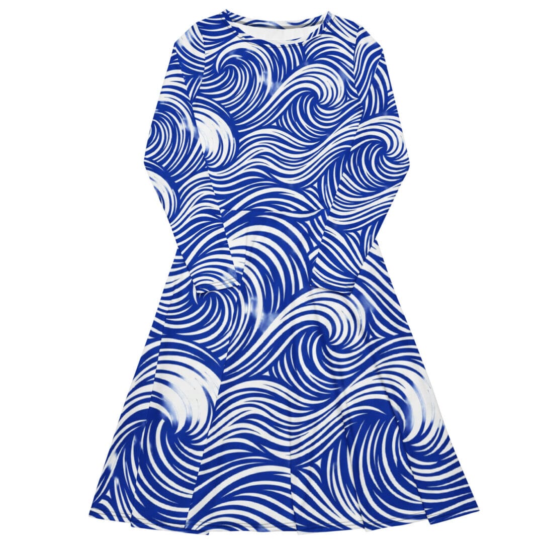 KDPF Braveheart Ocean Motion Midi Dress - Image 2