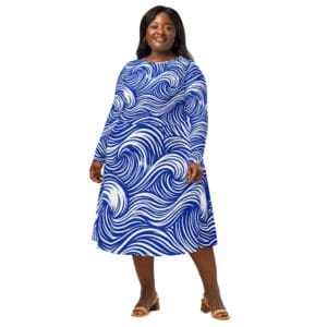 KDPF Braveheart Ocean Motion Midi Dress