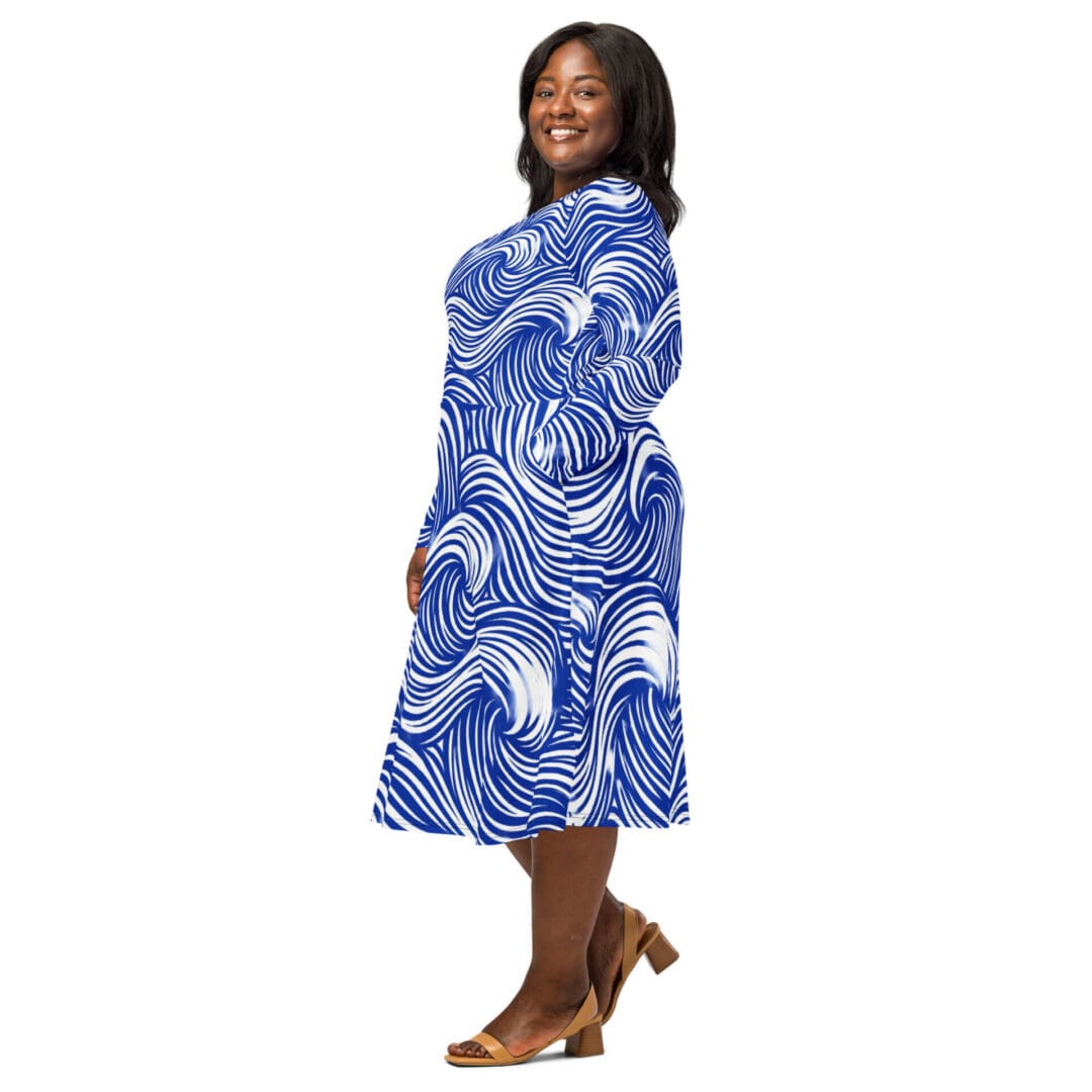 KDPF Braveheart Ocean Motion Midi Dress - Image 5