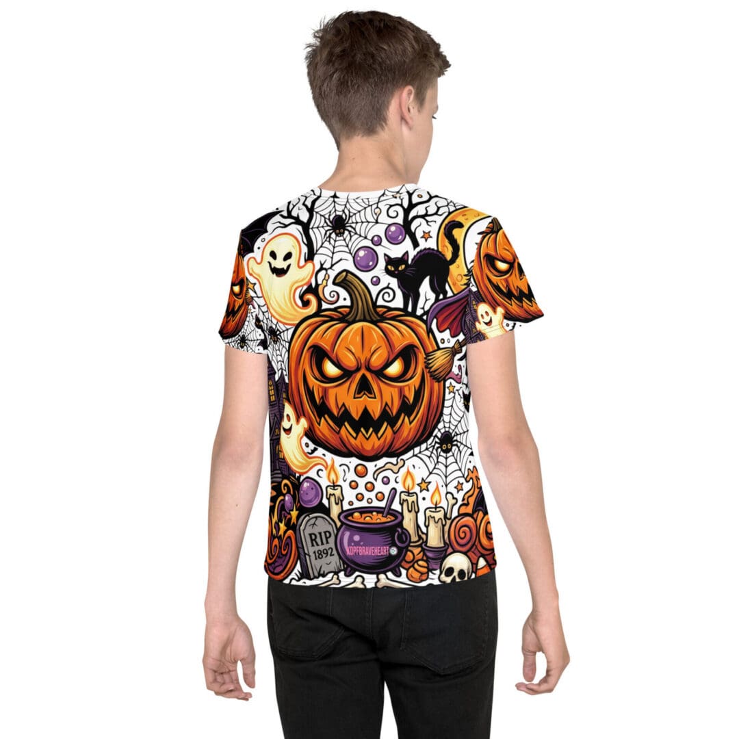 KDPF Braveheart Haunted Pumpkin Youth Tee - Image 4