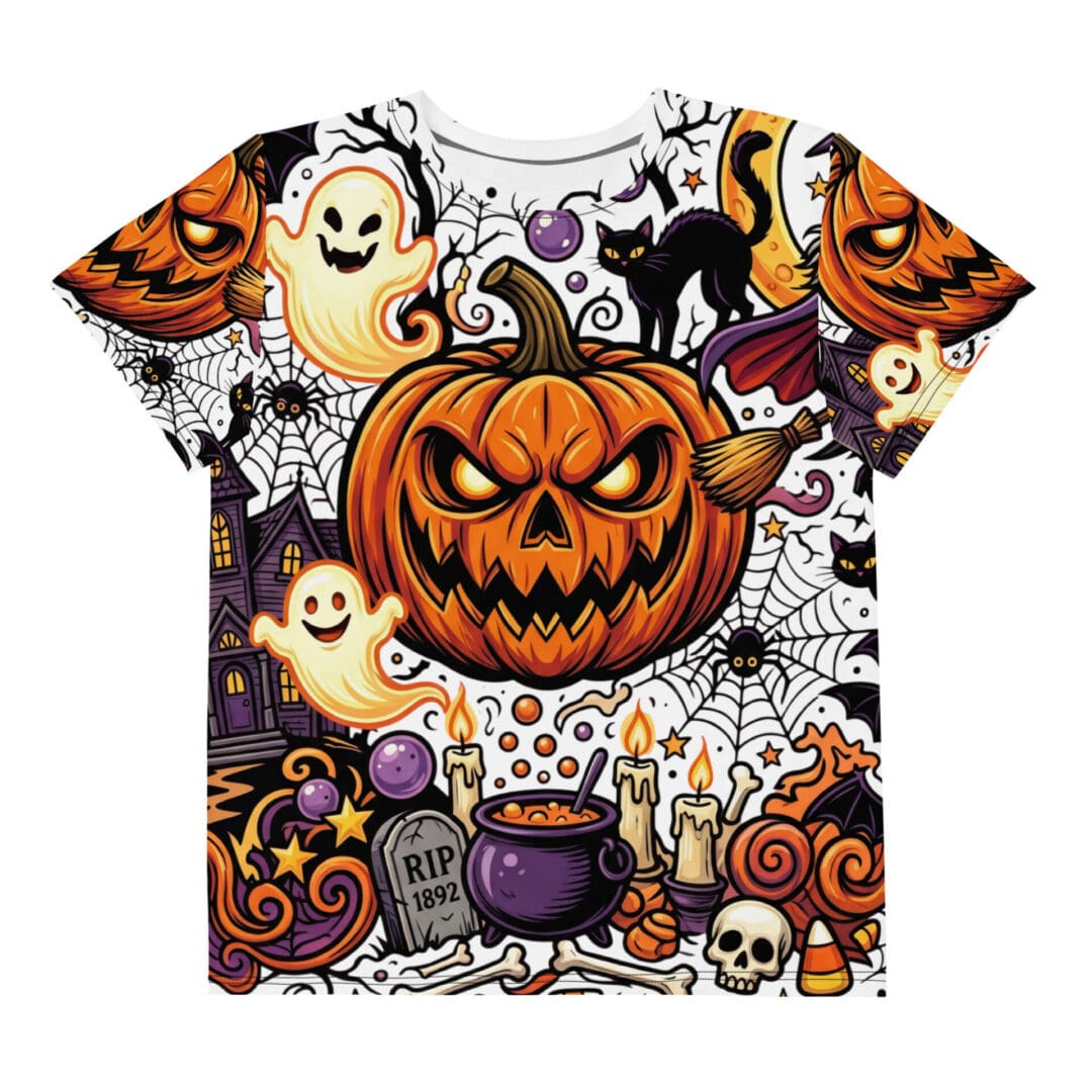 KDPF Braveheart Haunted Pumpkin Youth Tee - Image 2
