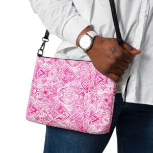 KDPF Braveheart Pink Impressions Crossbody Bag