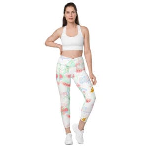KDPF Braveheart Soft Canvas Crossover Leggings with Pockets