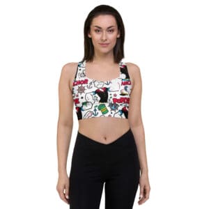 KDPF Braveheart Nautical Pop Active Sports Bra