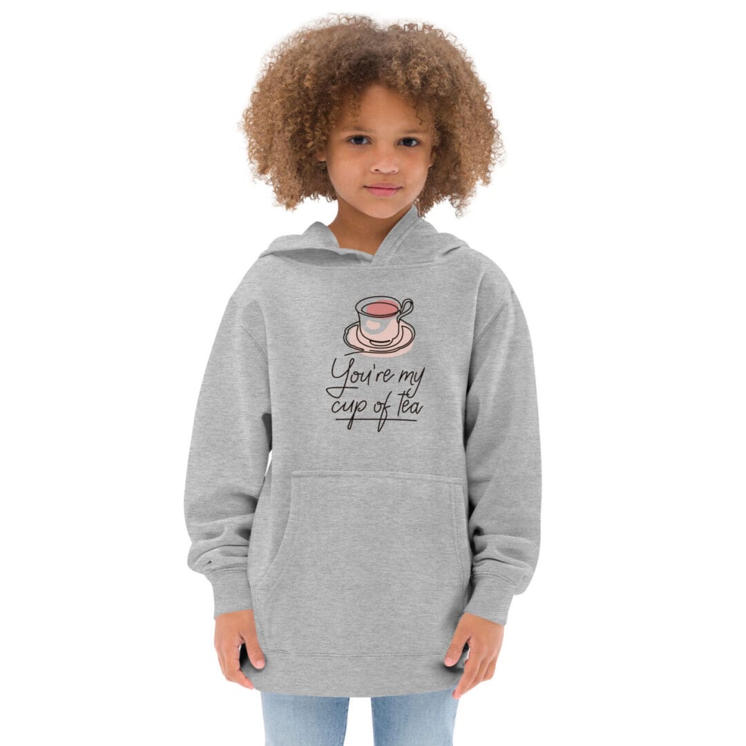 KDPF Braveheart Cup of Tea Kids Fleece Hoodie - Image 5