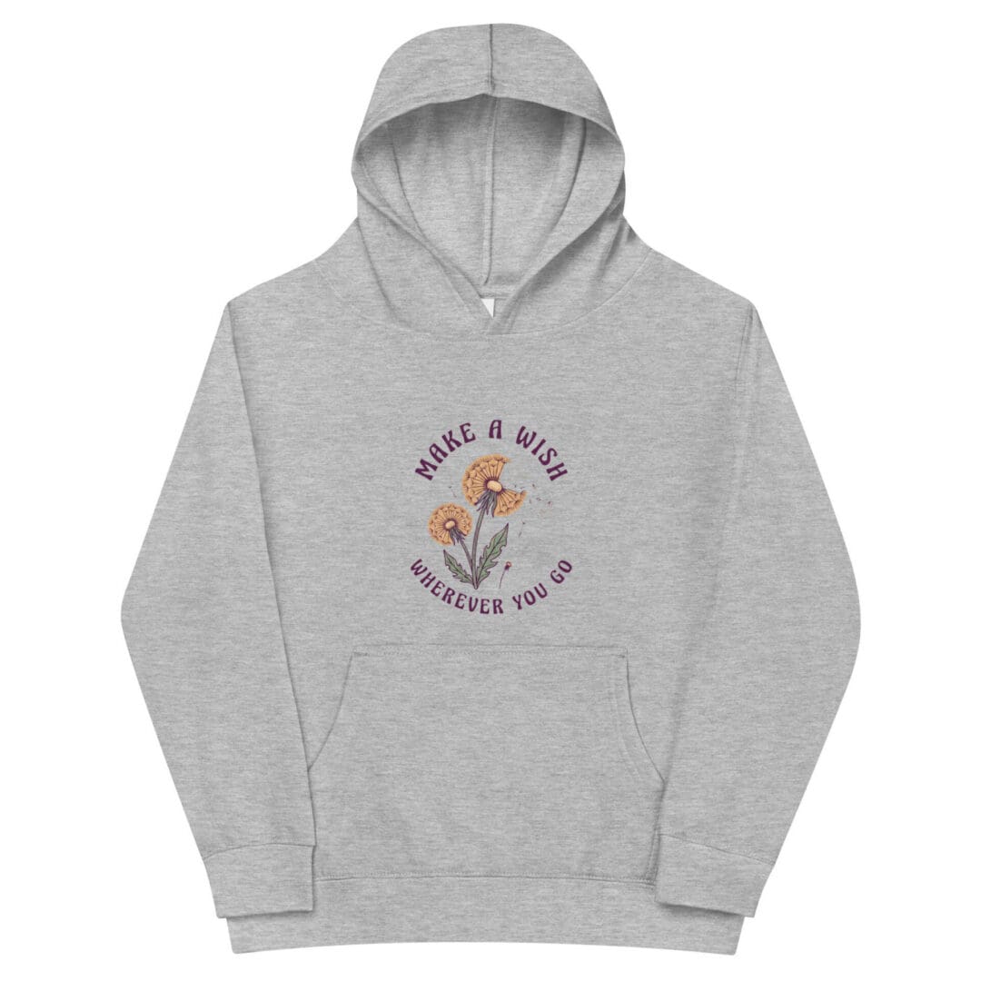 KDPF Braveheart Wish Upon Wildflowers Kids Hoodie - Image 2