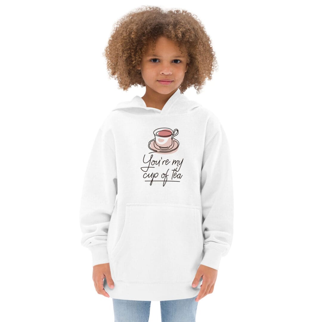 KDPF Braveheart Cup of Tea Kids Fleece Hoodie - Image 8