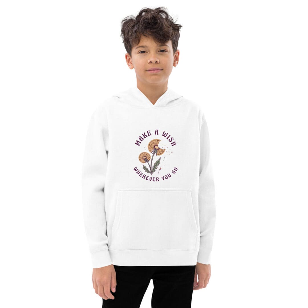 KDPF Braveheart Wish Upon Wildflowers Kids Hoodie - Image 7