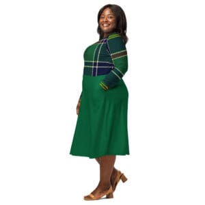 KDPF Braveheart Emerald Plaid Elegance Dress