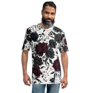 KDPF Braveheart Botanical Noir Men's Floral Statement Tee