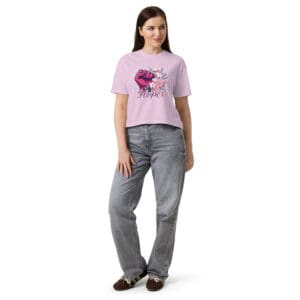 KDPF Braveheart Petals of Courage Women’s Boxy Tee